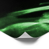 POSTER - X-RAY MUSIC SKELETON BLACK GREEN (Hoek)