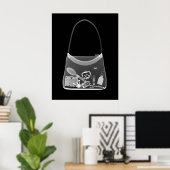POSTER - X-RAY PURSE ZWARTE GRAY (Thuiskantoor)
