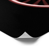 POSTER - X-RAY SKELETON BIKING BLACK RED (Hoek)