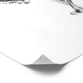 Poster - X-Ray Skeleton Couple Blk Wit (Hoek)