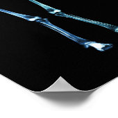 POSTER - X-RAY SKELETON FAMILIE BLACK ORIGINEEL (Hoek)