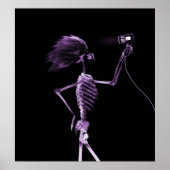 POSTER - X-RAY SKELETON HAIR STYLING PURPLE (Voorkant)