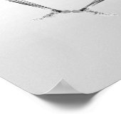 POSTER - X-RAY SKELETON JOY LEAP B&W (Hoek)