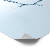 POSTER - X-RAY SKELETON JOY LEAP BLUE (Hoek)