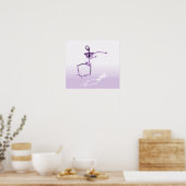 POSTER - X-RAY SKELETON JOY LEAP PAARS (Keuken)