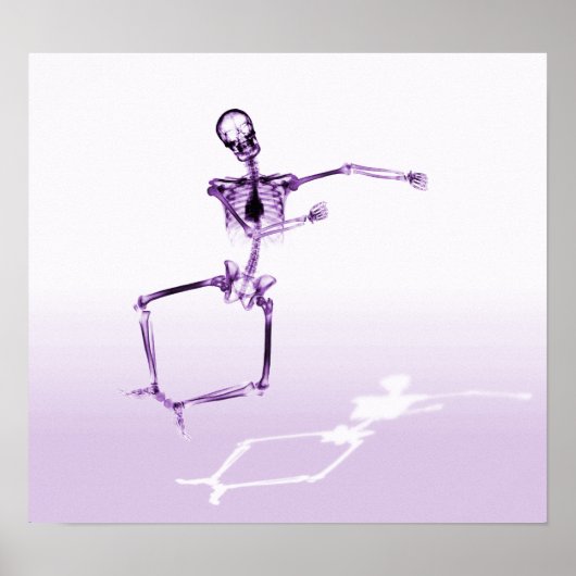 POSTER - X-RAY SKELETON JOY LEAP PAARS (Voorkant)