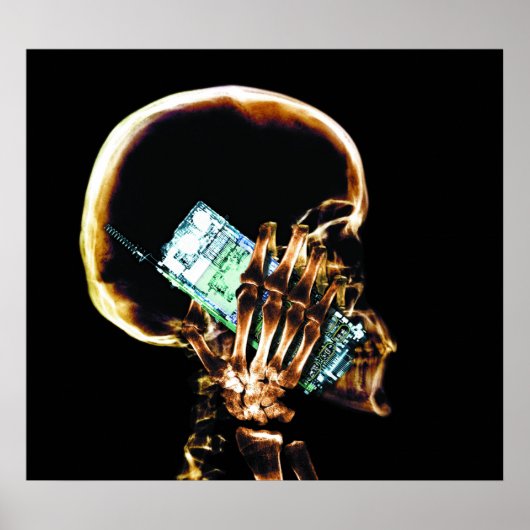 POSTER - X-RAY SKELETON OP DE OORSPRONKELIJKE TELE (Voorkant)