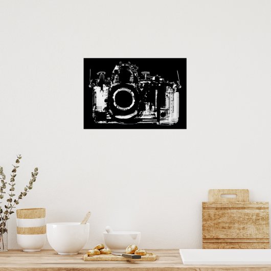 POSTER - X-RAY VISION CAMERA - B&W (Keuken)