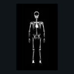 Poster - X-Ray Vision Single Skeleton Black White<br><div class="desc">X-Ray Vision Single Skeleton Black White van hoge kwaliteit, zeer verzamelbaar en eenvoudig aan te passen röntgenstijl skeletontwerp. Een modern en spooky Halloween & Gothic-stijldesign, speciaal gemaakt voor alle mensen in vreemde kunst. Dit X-Ray Single Spooky Skeleton ontwerp van Galleria Voxeed's Collectie voor röntgenvideo Vision Skeleton maakt een totaal cool,...</div>