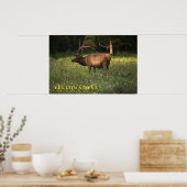 Poster Yellowstone Elk (Keuken)