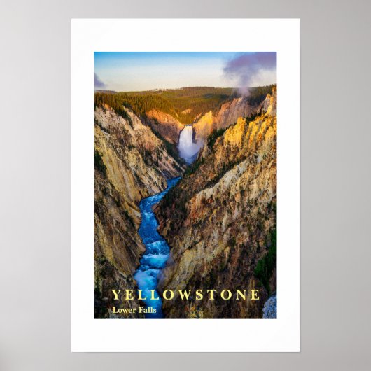 Poster Yellowstone Falls (Voorkant)