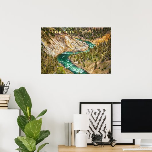 Poster Yellowstone River Canyon (Thuiskantoor)