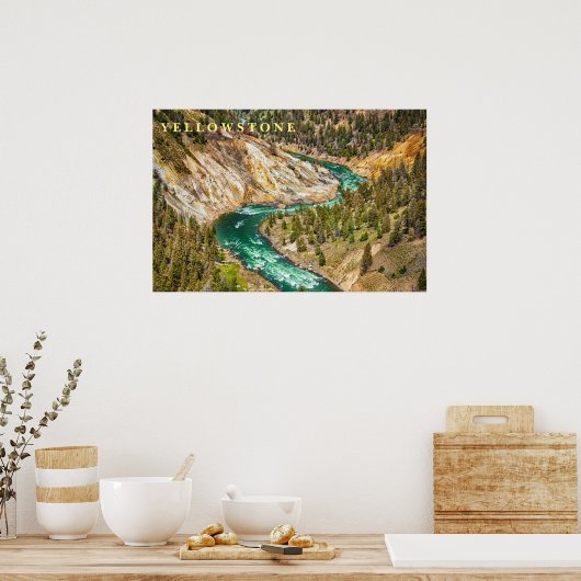 Poster Yellowstone River Canyon (Keuken)