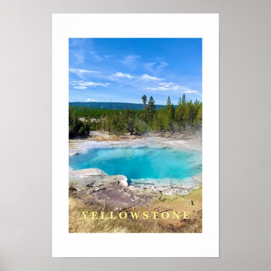 Poster Yellowstone Thermische Warmwaterbron (Voorkant)