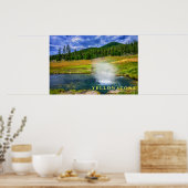 Poster Yellowstone Thermische Warmwaterbron (Keuken)