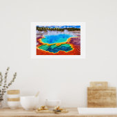 Poster Yellowstone Thermische Warmwaterbron (Keuken)