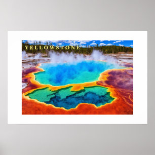 Poster Yellowstone Thermische Warmwaterbron