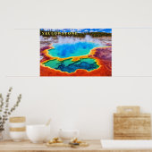 Poster Yellowstone Thermische Warmwaterbron (Keuken)