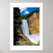 Poster Yellowstone Waterval (Voorkant)