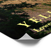 Poster Yellowstone Waterval (Hoek)