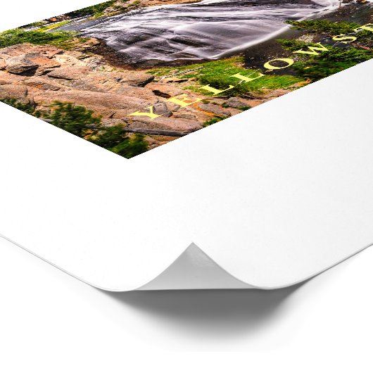 Poster Yellowstone Waterval (Hoek)