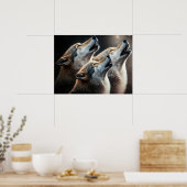 Poster Yellowstone Wolven (Keuken)