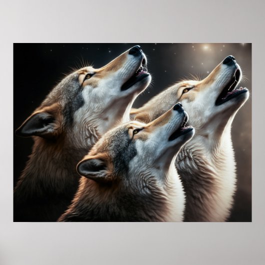 Poster Yellowstone Wolven (Voorkant)