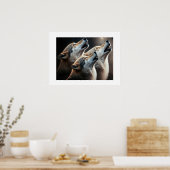 Poster Yellowstone Wolven (Keuken)