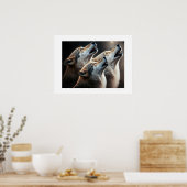 Poster Yellowstone Wolves (Keuken)