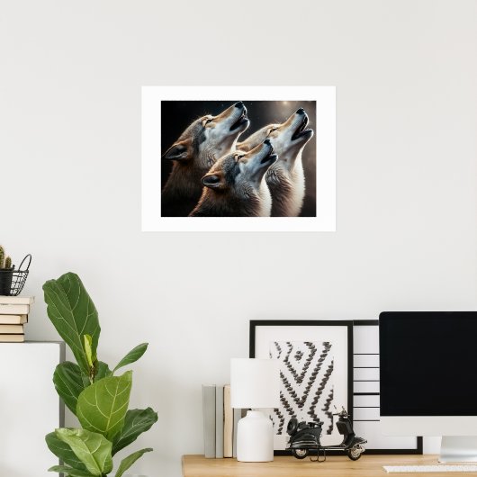 Poster Yellowstone Wolves (Thuiskantoor)