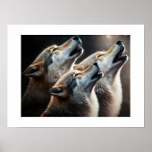 Poster Yellowstone Wolves (Voorkant)