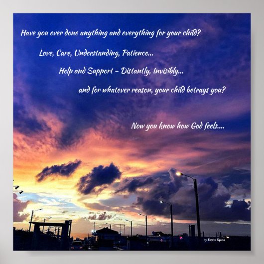 Poster - You, Your Child and God (Voorkant)