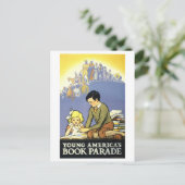 Poster "Young America's Book Parade" Briefkaart (Staand voorkant)