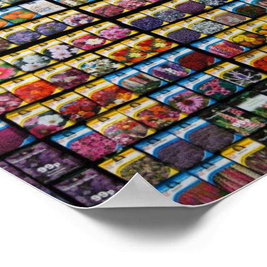 Poster zaadverpakking (Hoek)