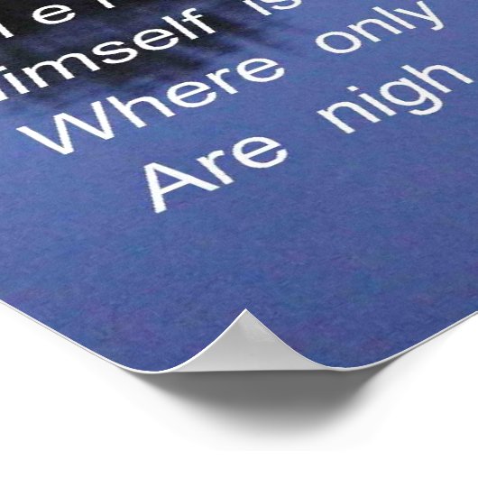 Poster zacht stilte (Hoek)