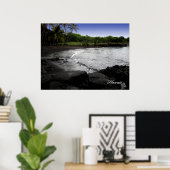 Poster zandstrand (Thuiskantoor)