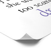 Poster ze draagt de krooncitaten (Hoek)