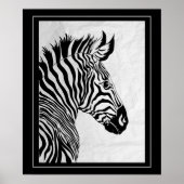 Poster-Zebra 20 x 24 inch Poster (Voorkant)