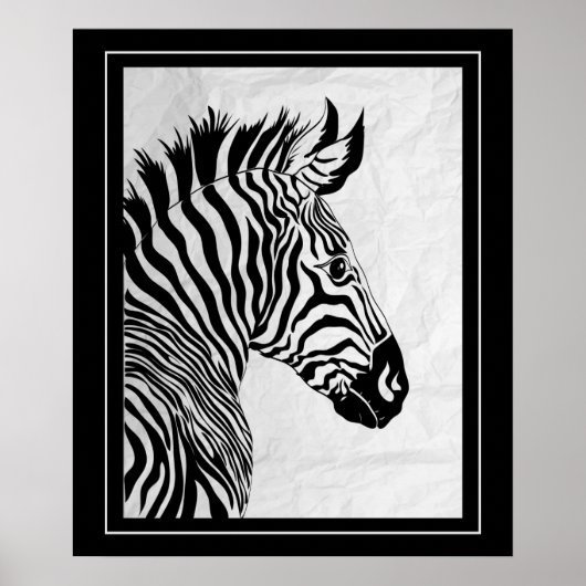 Poster-Zebra 20 x 24 inch Poster (Voorkant)