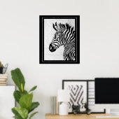 Poster-Zebra 20 x 24 inch Poster (Thuiskantoor)