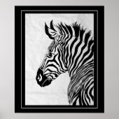 Poster-Zebra 20 x 24 inch Poster (Voorkant)