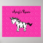 poster zebra kamer (Voorkant)