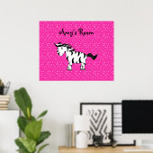poster zebra kamer (Thuiskantoor)