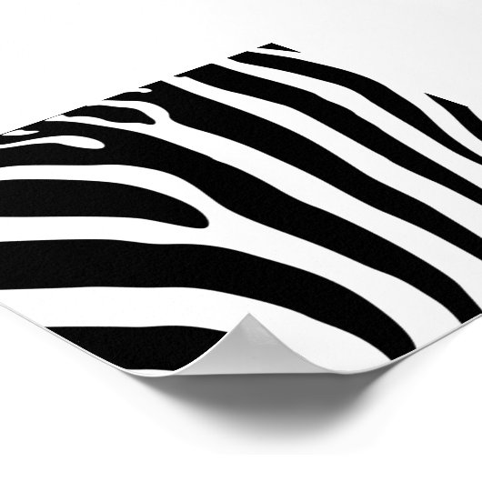 Poster Zebra Print (Hoek)