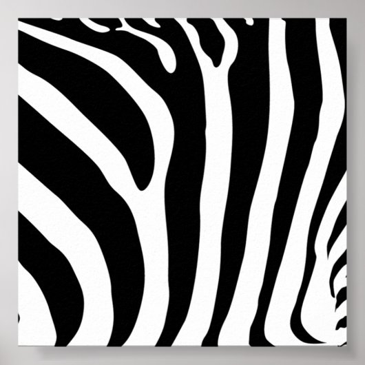 Poster Zebra Print (Voorkant)