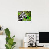 Poster zebra-profiel (Thuiskantoor)