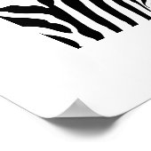 Poster - Zebra Strepen Abstract (Hoek)
