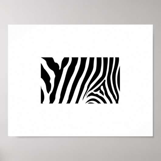 Poster - Zebra Strepen Abstract (Voorkant)
