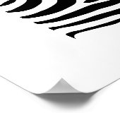 Poster - Zebra Strepen Abstract 2 (Hoek)