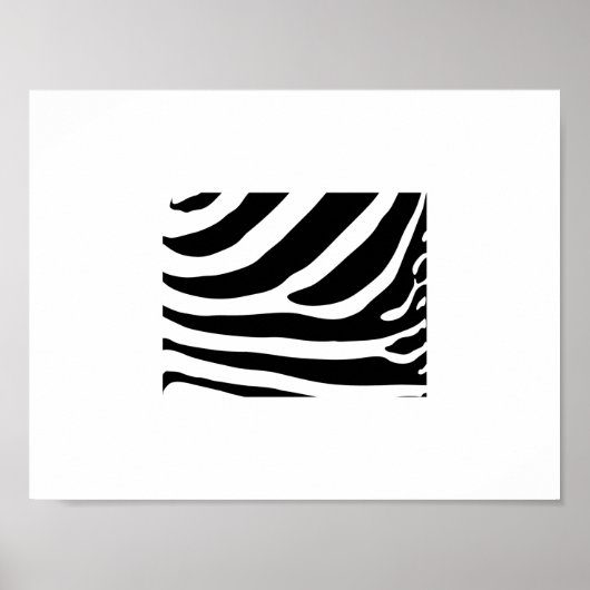 Poster - Zebra Strepen Abstract 2 (Voorkant)